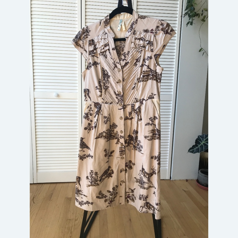 Anthropologie Maeve Southward Stop Shirtdress